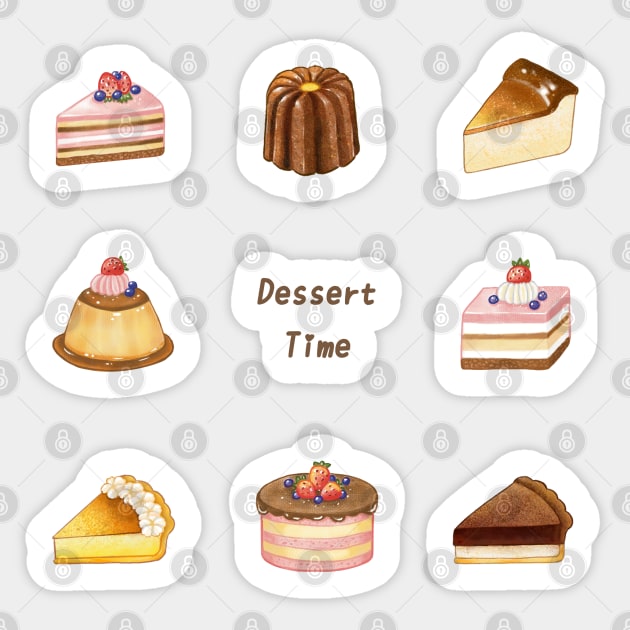 Dessert Time❤️ Sticker by Rose Chiu Food Illustration